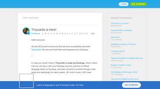 Tinycards is here! - Duolingo Forum