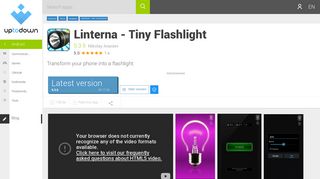 Linterna - Tiny Flashlight 5.3.6 for Android - Download