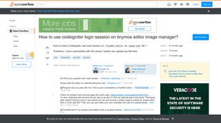 How to use codeigniter login session on tinymce editor image ...