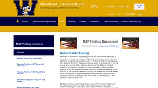 MAP Testing Resources / Overview - Wheatland Center School