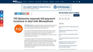 TIO Networks expands bill-payment locations in deal with MoneyGram ...