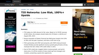 TIO Networks: Low Risk, 100%+ Upside - TIO Networks Corp ...