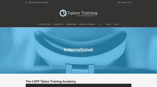 International - Tipton Training | Tipton Training