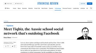 Meet Tiqbiz, the Aussie school social network that's outdoing Facebook