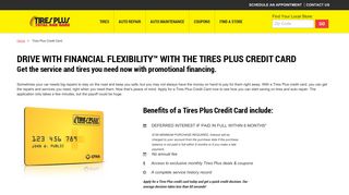 Apply Now for a Tires Plus Credit Card | Tires Plus