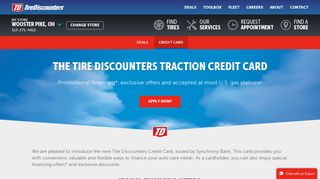 Deals | Credit Card | Tire Discounters