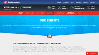 Benefits | Careers | Tire Discounters