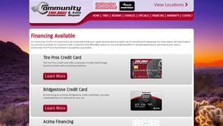 Community Tire Pros & Auto Repair Financing | Get the Card for ...
