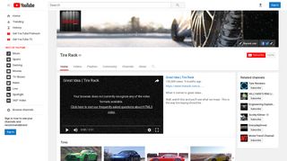Tire Rack - YouTube