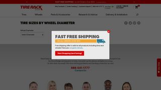 Tire Sizes by Wheel Diameter : Tire Rack
