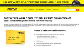 Apply Now for a Tires Plus Credit Card | Tires Plus