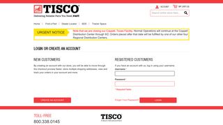 Tisco | Customer Login