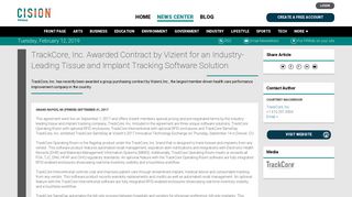 TrackCore, Inc. Awarded Contract by Vizient for an Industry-Leading ...