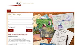 Login - My Titan | Titan Travel