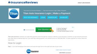 Titan Auto Insurance Login | Make a Payment - Insurance Reviews