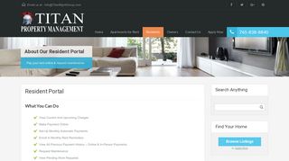Resident Portal - Titan Property Management