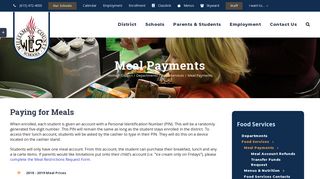 Meal Payments | Williamson County Schools