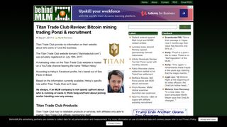 Titan Trade Club Review: Bitcoin mining trading Ponzi & recruitment