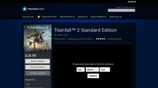 Titanfall™ 2 Standard Edition on PS4 | Official PlayStation™Store UK