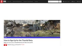 How to Sign Up for the Titanfall Beta | News | Prima Games