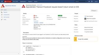 [MOD-2270] Appcelerator Titanium Facebook request doesn't return ...