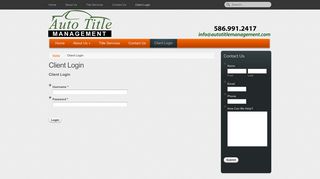 Client Login | Auto Title Management | Title Processing Company ...