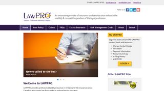 LAWPRO – An innovative provider of insurance and services that ...
