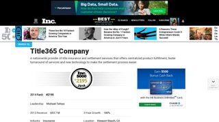 Title365 Company - Newport Beach, CA - Inc.com