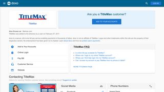TitleMax: Login, Bill Pay, Customer Service and Care Sign-In - Doxo