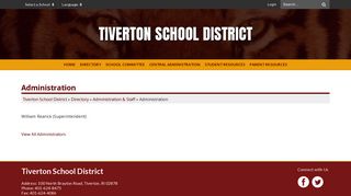 Administration - Tiverton School District