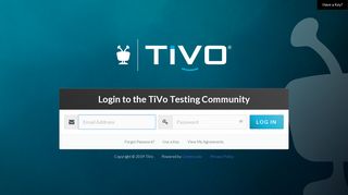 Login to the TiVo Testing Community