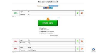 tiwar.net - free accounts, logins and passwords