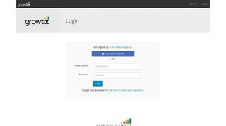 Login - Ticketing and Event Management Solutions :: GrowTix.com