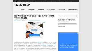 How To Download Free Apps From Tizen Store - Tizen Help