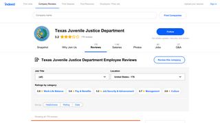 Working at Texas Juvenile Justice Department: 176 Reviews | Indeed ...