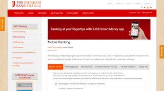 Mobile Banking - TJSB Sahakari Bank Ltd.
