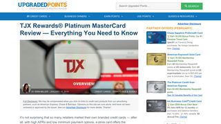 TJX Rewards® Platinum MasterCard - Is It Worth Signing Up? [In-Depth]