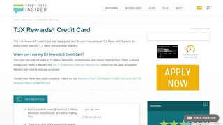 TJX Rewards® Credit Card - Credit Card Insider