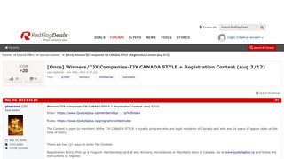 [Once] Winners/TJX Companies-TJX CANADA STYLE + Registration ...