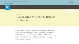 How much is the contribution for students? | TK