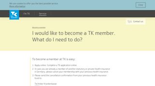 I would like to become a TK member. What do I need to do? | TK