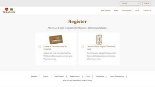 Register | TJX Loyalty - Treasure