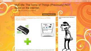 MyE-life: The home of Things (Previously) NOT found on the internet ...