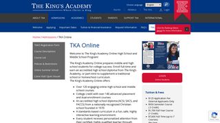 TKA Online | The King's Academy - Private School Palm Beach County