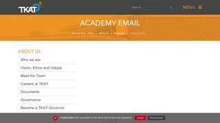 Academy Email - The Kemnal Academies Trust - TKAT