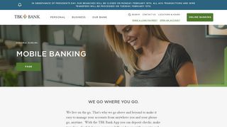 Mobile Banking - TBK Bank