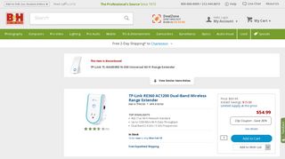 TP-Link RE270K Replacement for TP-Link TL-WA850RE | B&H Photo