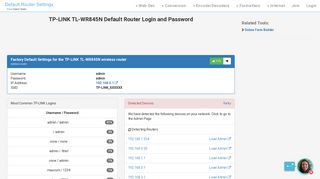 TP-LINK TL-WR845N Default Router Login and Password - Clean CSS