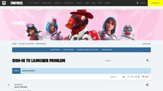 Sign-in to launcher problem - Forums - Epic Games | Store