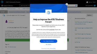 Solved: Can you sign in to TLC Go app? - AT&T Community